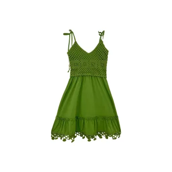 Icicofficial Slip Dresses Women's Green