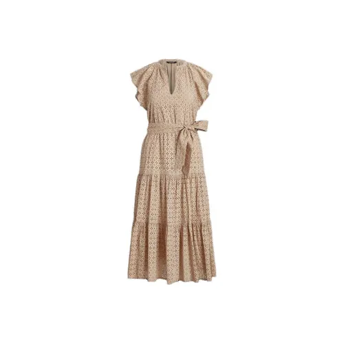 Polo Ralph Lauren Short-Sleeved Dresses Women's Beige