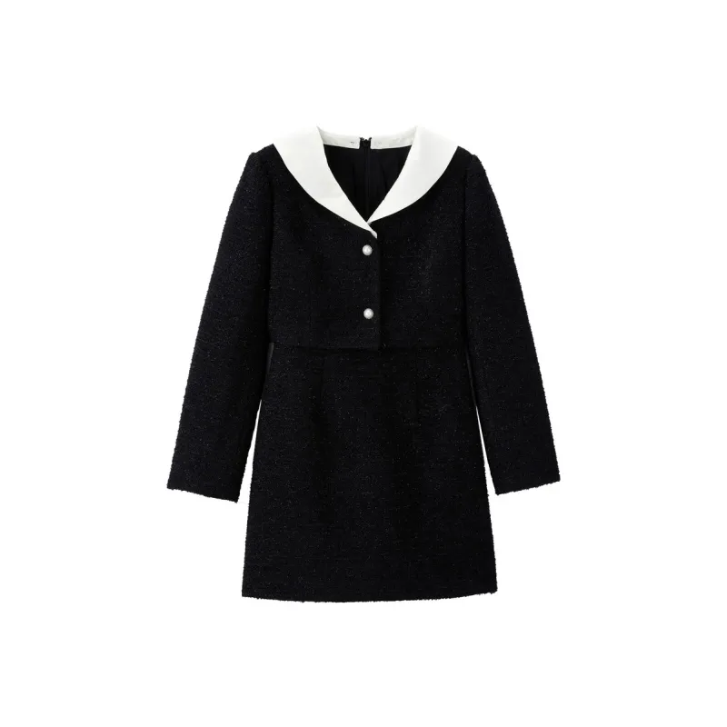LEDIN Long Sleeved Dress Women's Raven-0