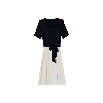 IDLE SOUL Short Sleeved Dress Women's Black