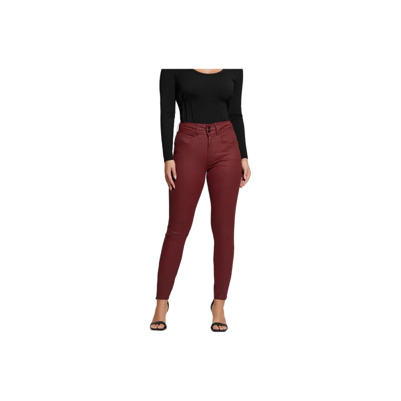 GUESS Shape Up High-Rise Skinny Jeans Jeans Women's Red-0