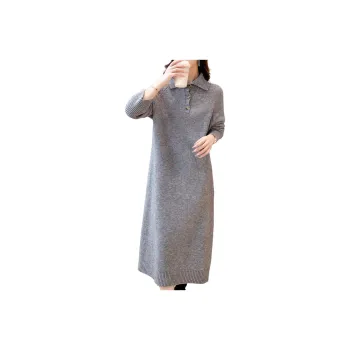 Mokana Long Sleeved Dresses Women's Heather Gray