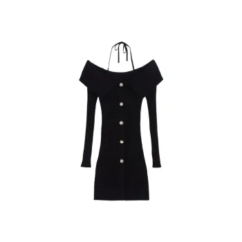 Bebe FW23 Long-Sleeved Dresses Women's Black