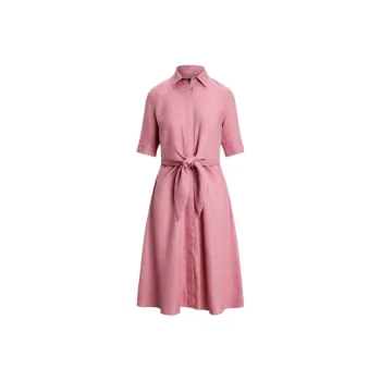 LAUREN RALPH LAUREN SS25 Short Sleeved Dress Women's Pink