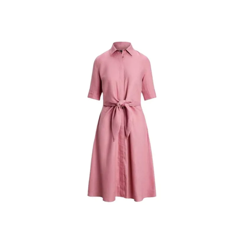LAUREN RALPH LAUREN SS25 Short Sleeved Dress Women's Pink-0
