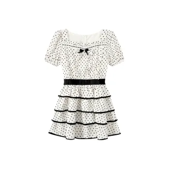 EIDOLON GRAIN Short Sleeved Dress Women's White