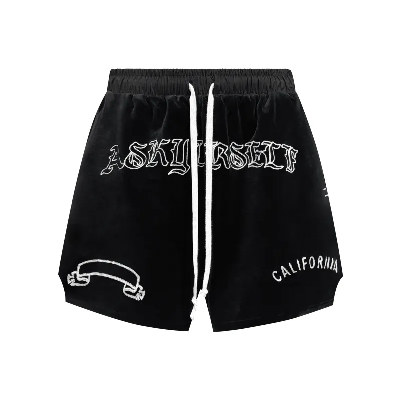 Askyurself 10th Shorts Unisex Black-0