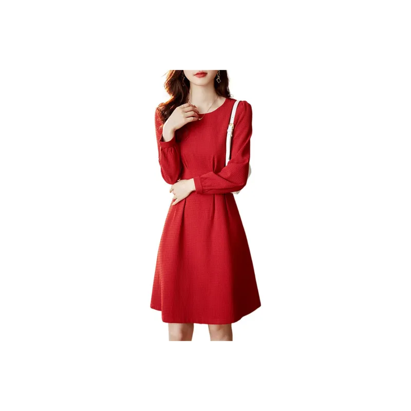 Still Quiet Long Sleeved Dresses Women's-6