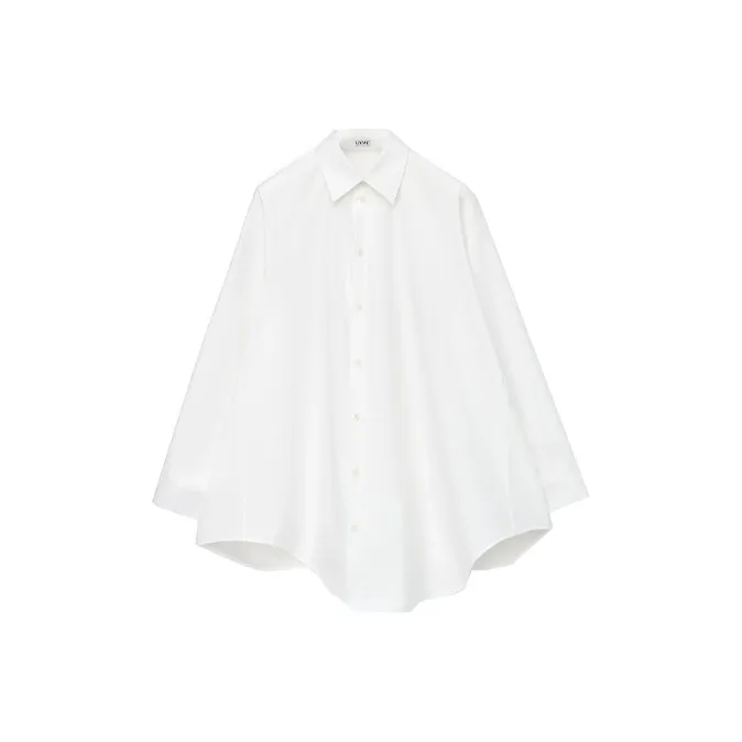 LOEWE Trapeze Long Sleeved Shirt Dress-0