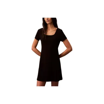 CALVIN KLEIN Short Sleeved Dresses Women's Black
