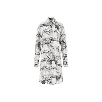 Ferragamo Graohic Printed Shirt Dress