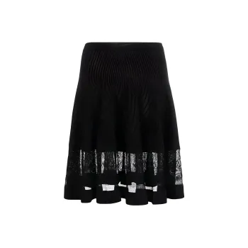 Alexander McQueen Casual Short Skirts Women's Black