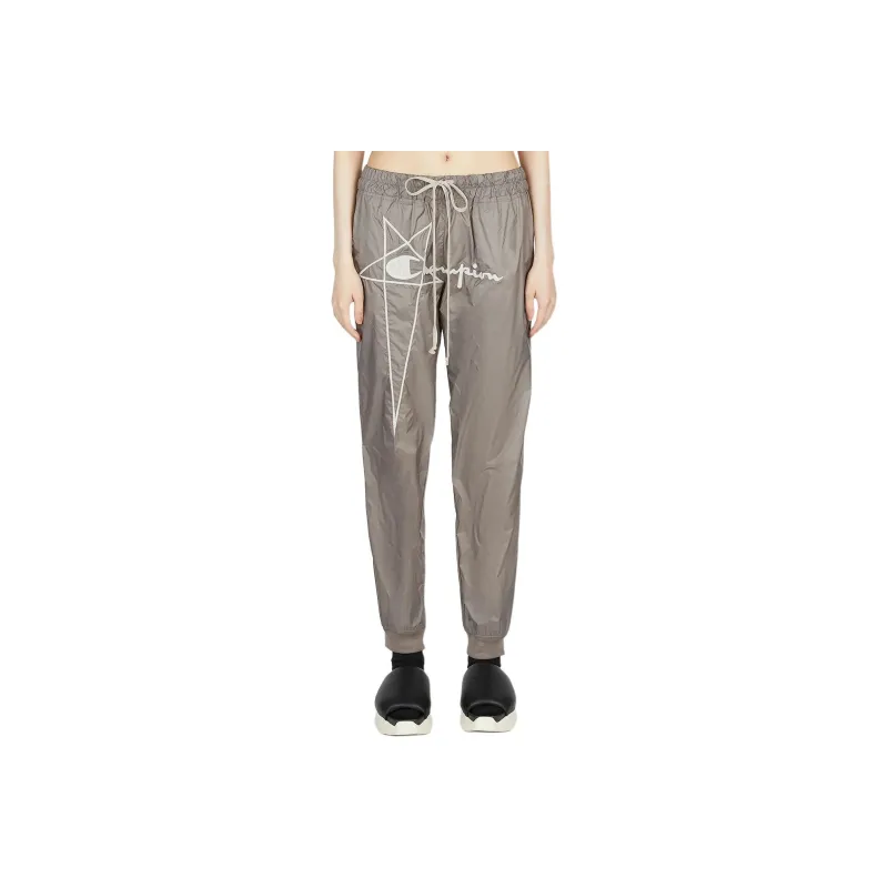 RICK OWENS X Champion Logo Embroidered Drawstring Track Pants-0