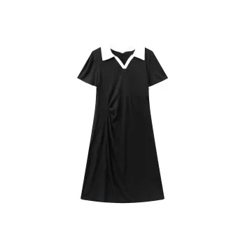 ZCDECO Short Sleeved Dress Women's Black