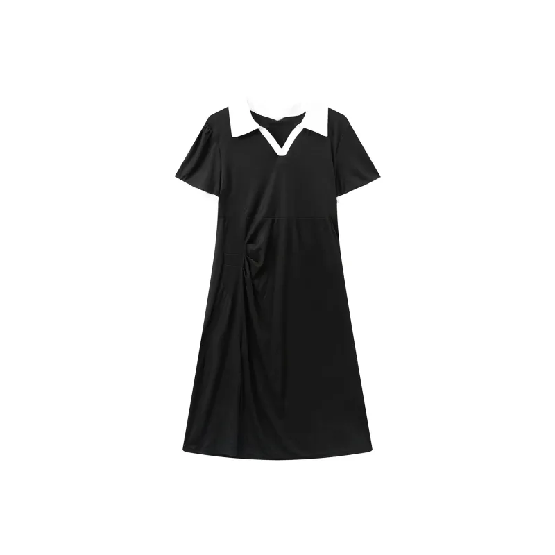 ZCDECO Short Sleeved Dress Women's Black-0