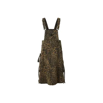 BE ALL KABUTO Sleeveless Dress Women's Leopard Print