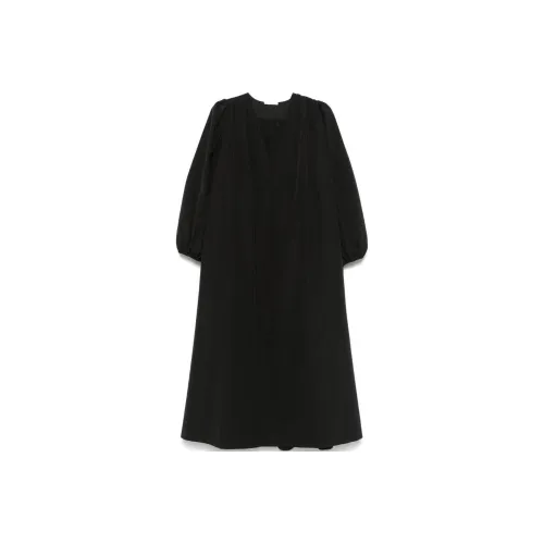 THE ROW Beauvoir V Neck Midi Dress