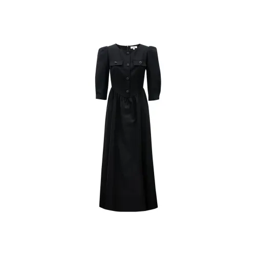 VERO MODA S59 블랙 여성 긴팔 원피스
