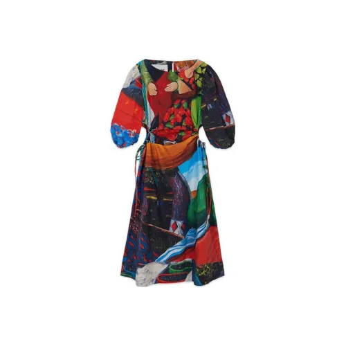 ANDERSSON BELL Short Sleeved Dress Women's Multicolor