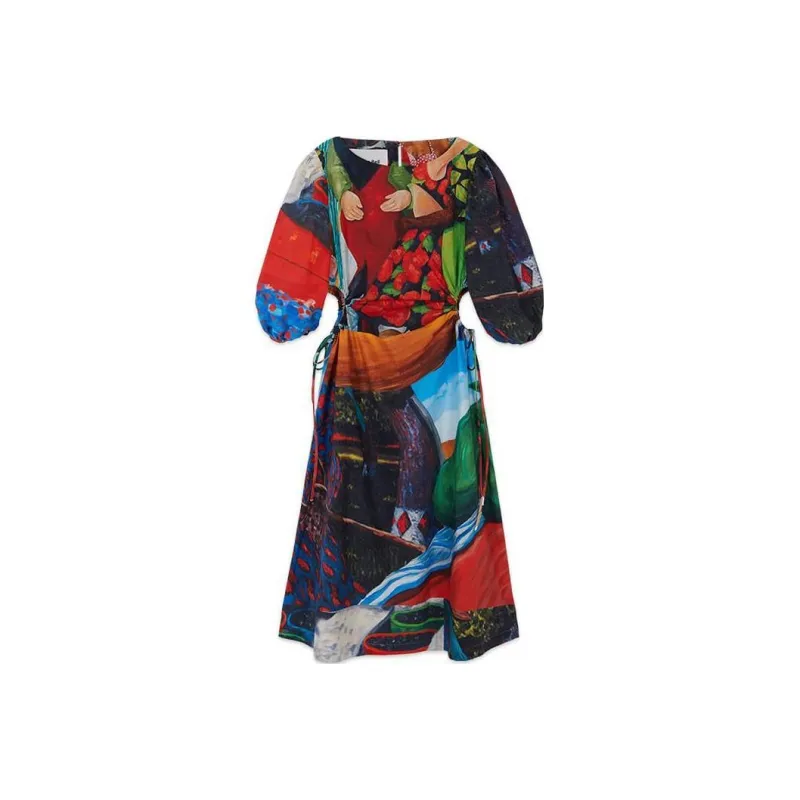 ANDERSSON BELL Short Sleeved Dress Women's Multicolor-0