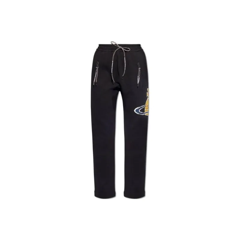 Vivienne Westwood Knitted Sports Pants Women's Black-0