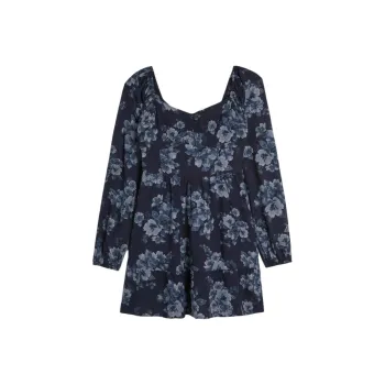 Hollister Long-Sleeved Dresses Women's Marine Blue