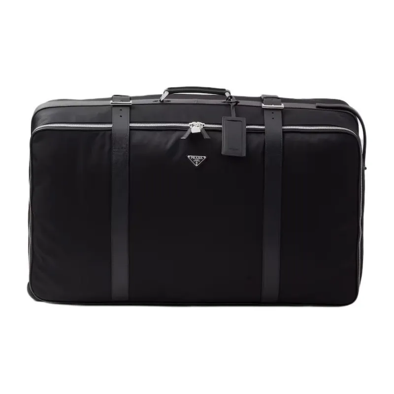 PRADA Recycled Polyamide Travel Bag Unisex Black-0