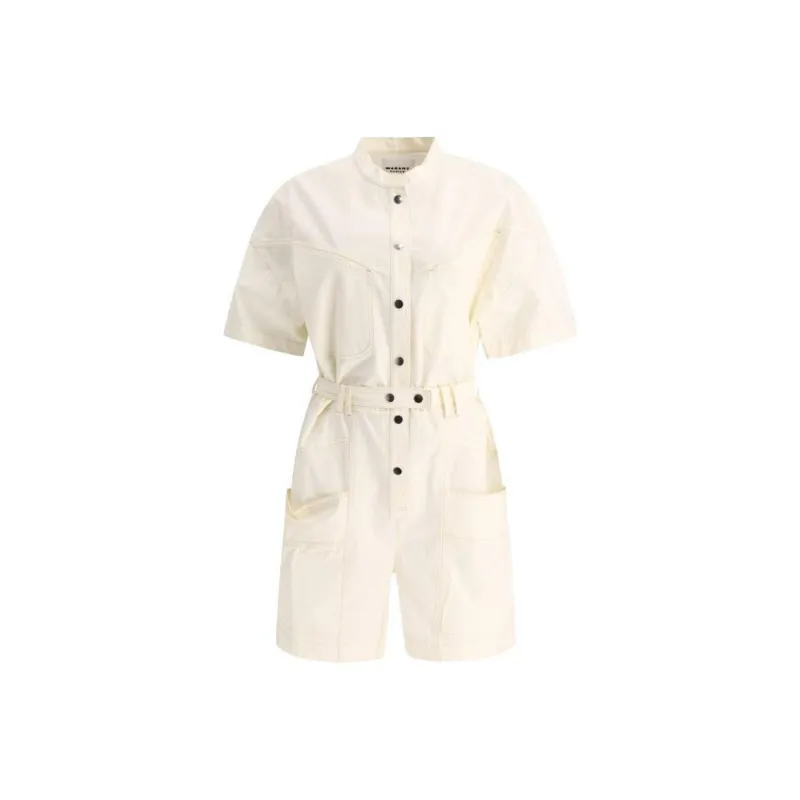 ISABEL MARANT Kiara Short Sleeved Overall-0