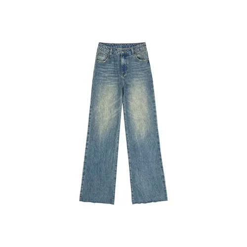 ZAOANFANFAN Jeans Women's Vintage Blue