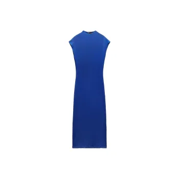 ZARA Sleeveless Dress Women's Dark Blue
