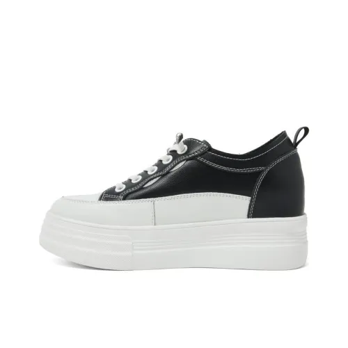 COMELY Height Increasing Low Top Skateboard Shoes Women's