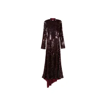 Rotate Sequin-embellished Maxi Dress