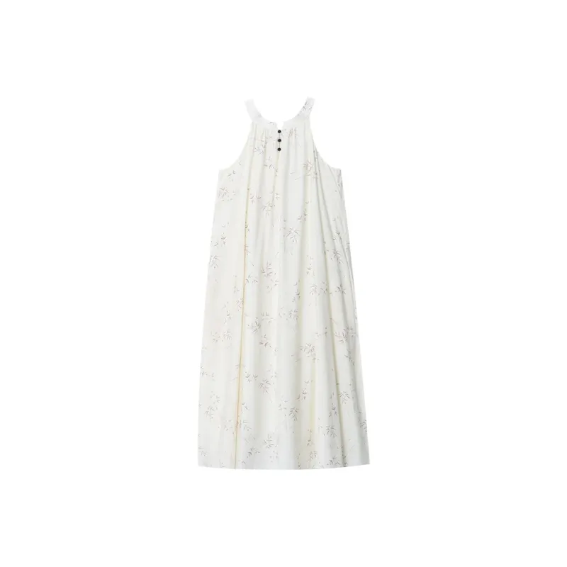 CHARM PICK Sleeveless Dress Women's White-0