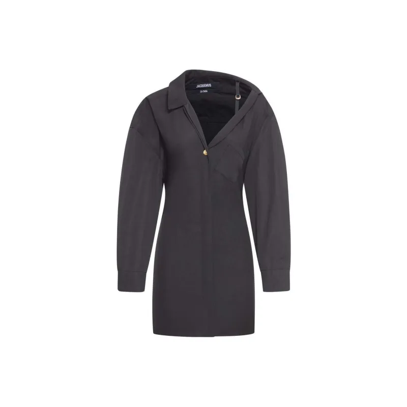 Jacquemus Asymmetric Shirt Dress-0