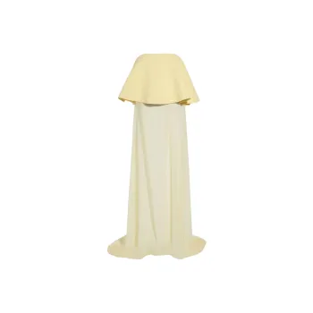 Jacquemus La Robe Vela Flounce Maxi Dress