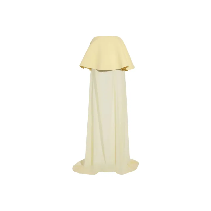 Jacquemus La Robe Vela Flounce Maxi Dress-0