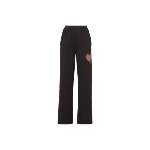 DSQUARED 2 Heart appliqué Flared Track Pants
