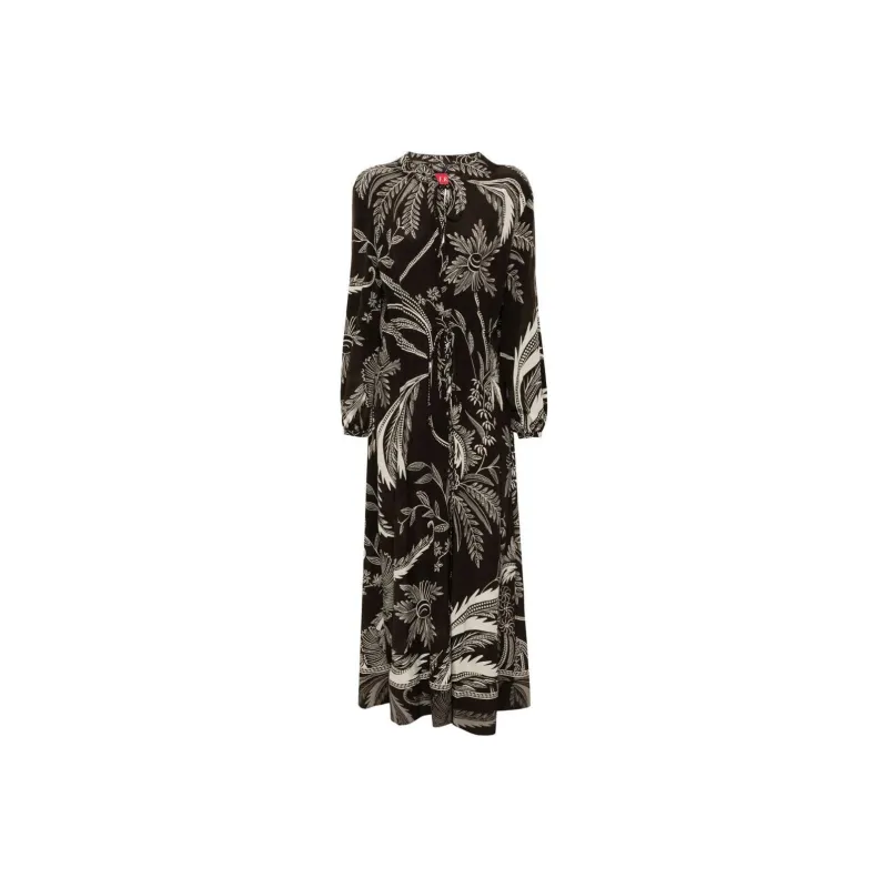 F.R.S For Restless Sleepers Botanical print Dress-0