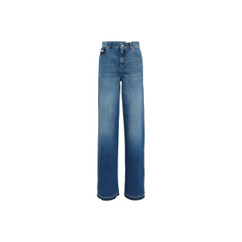 Alexander McQueen High Waist Wide Leg Jeans