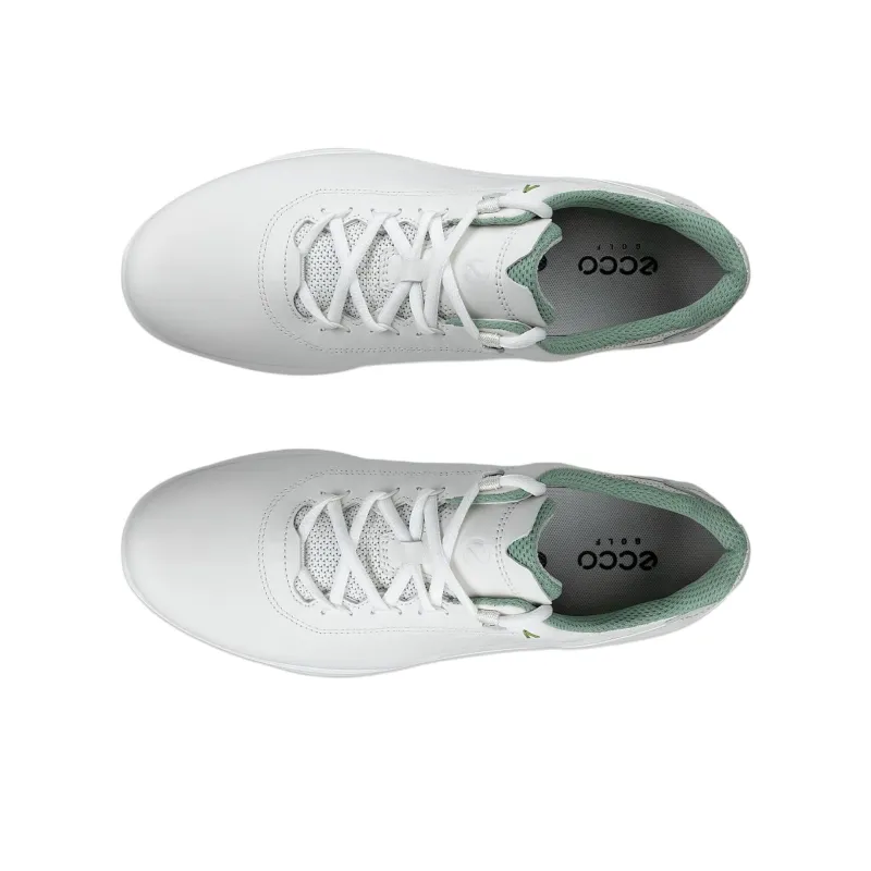 Ecco M GOLF S THREE Abrasion Resistant Low Top Golf Shoes Men's White-3