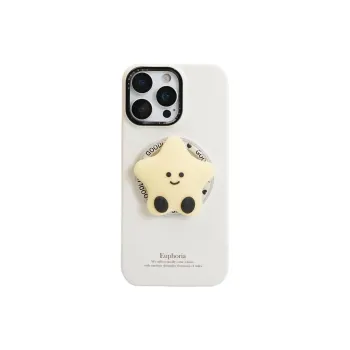 Sopi Acrylic Material Film Magnetic Stars Stand Phone Cases Compatibility With IPhone 16/15/13/14/Pro/Max