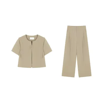 Mo Han Yi Mei Casual Suit Women's Green