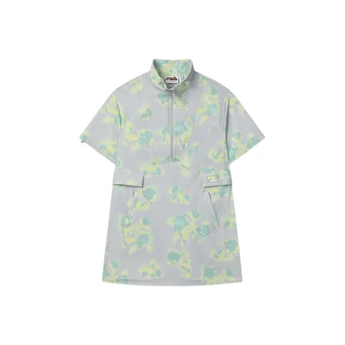 FILA x MAISON KITSUNE ORIGINALE Short Sleeved Dresses Women's Rosemary Gray GY