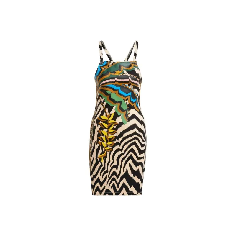 Adidas Originals Adidas X Farm Rio 3-Stripes Mini Dress-0