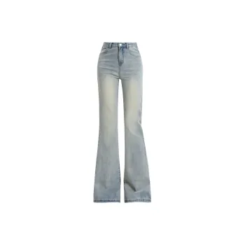 Mu Xiao Xin Jeans Women's Vintage Dusty Blue
