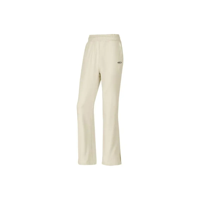 Skechers SKX Classic Leisure Series Knitted Sports Pants Women's Milk Tea Beige-0