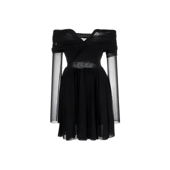 PHILOSOPHY DI LORENZO SERAFINI Long-Sleeved Dresses Women's Black