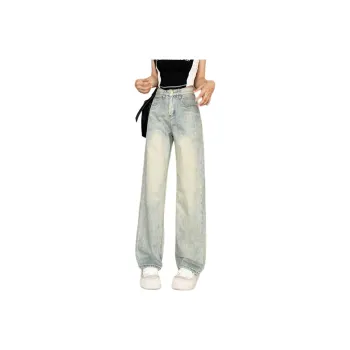 KULAIYA Jeans Unisex Yellow Mud