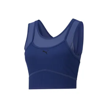 PUMA Sleeveless Sports Shirts Women's Electronic Blue