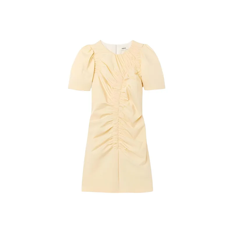 Sandro Short-Sleeved Dresses Women's Beige-0